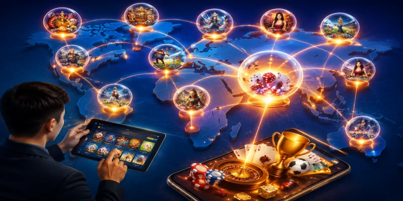 Bản đồ phân bổ các sảnh game cá cược trực tuyến hàng đầu trong tài liệu giới thiệu new88 hiện nay.