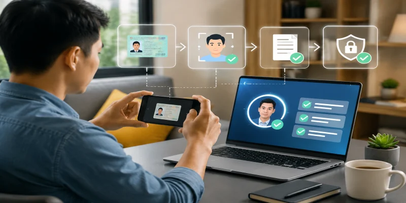 Bảng phân tích quy trình xác minh danh tính KYC tại nhà cái trực tuyến