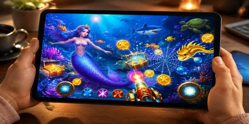 Giao diện sảnh chơi bắn cá nhân ngư trực quan với đồ họa đại dương 3D sắc nét tại NEW88