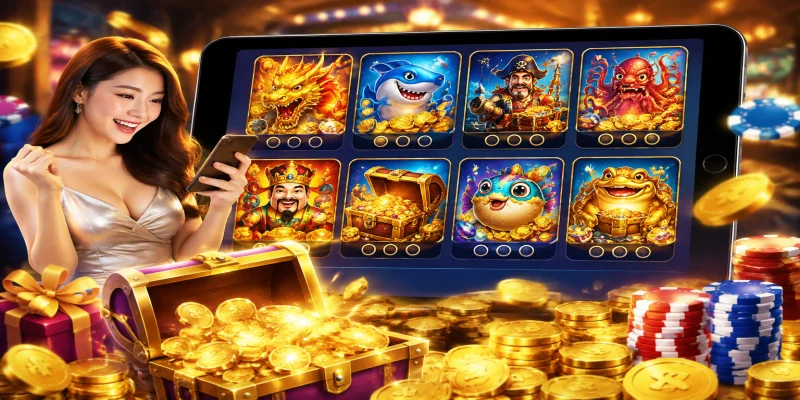 Giao diện sảnh cược nổ hũ new88 trực quan với hàng loạt tựa game nổ hũ có tỷ lệ hoàn trả RTP cực cao lên đến chín mươi bảy phần trăm