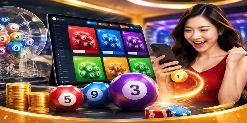 Giao diện sảnh cược xổ số NEW88 trực quan với đầy đủ các loại hình giải trí hiện đại