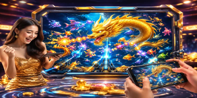 Giao diện sảnh game bắn cá rồng zuma cực kỳ bắt mắt với đồ họa 3D sắc nét tại nhà cái NEW88